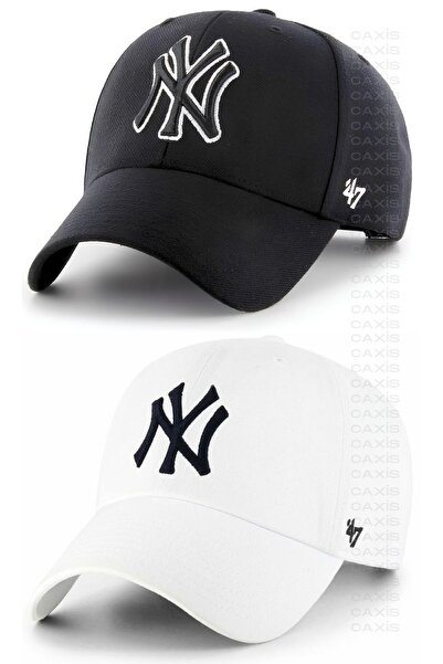 GYES Spor Ny Şapka Unisex 2'li Takım Arkası Cırtlı Ayarlanabilir