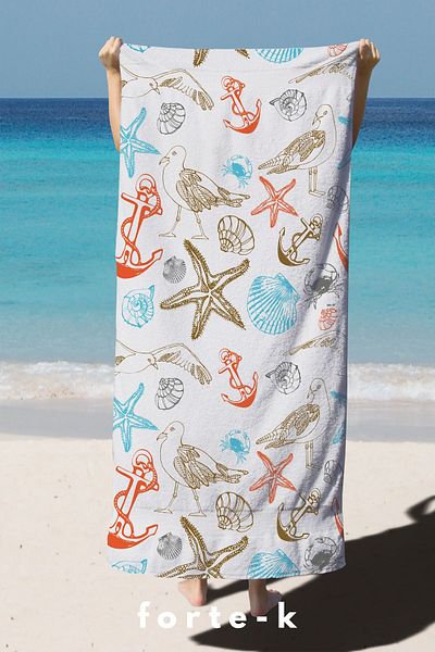 Fortek Home King Size 75*150 CM Beach Towel - Summer