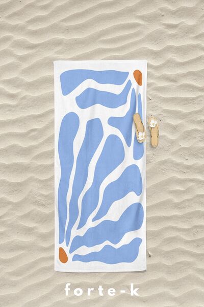 Fortek Home Πετσέτα θαλάσσης μεγάλου μεγέθους 75*150 CM - Καλοκαίρι