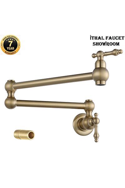 OEM Mutfak Ocak Üstü Musluk Pot Yeni Model  Antik Renk  Yeni Ithal 7 Yıl Gara...