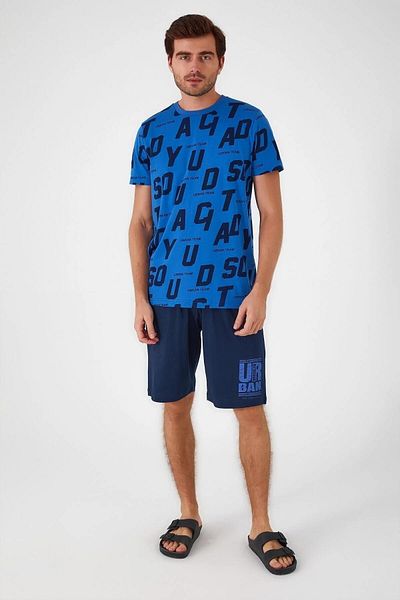 Rolypoly Ανδρικό σετ πιτζάμες Capris - Sak Blue, Model 3040