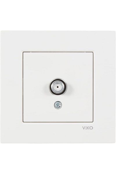 VİKO Karre White Satellite Socket F con+ Frame