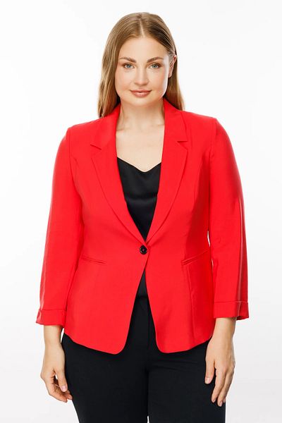 Ekol Single Button Striped Jacket