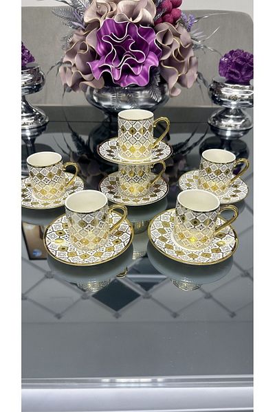 Kosova Züccaciye Coffee Set for 6 People