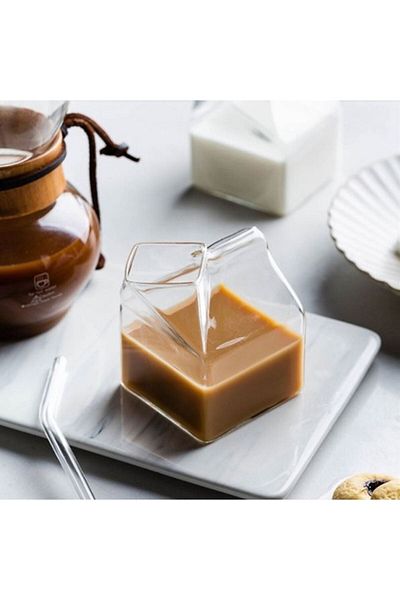 Rossel Premium Borosilicate Milk Box Cup KRD-3228