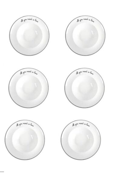 Porland Hope 6-Piece Pit Pasta Plate 26cm 04lfh000427