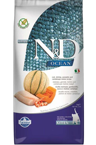 N&D Ocean Morina Balıklı Kavunlu Balkabaklı Ve Karidesli Yavru Kedi Maması 5kg