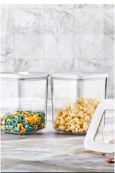 Rossel Premium Vip Ahmet Square Storage Container Transparent 3x1000 Ml Vp-314