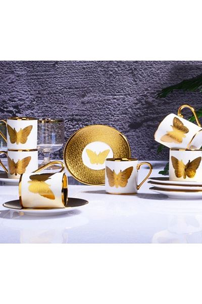 Kosova 6-Piece Cylinder Cup Set Butterfly 90 cc IST-113