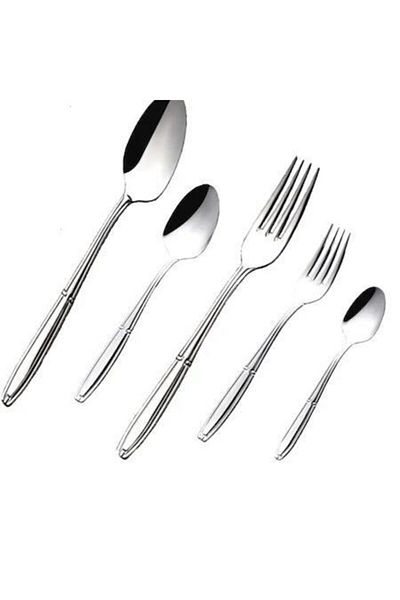 Nehir Bouquet Spoon Fork Set - 72 PiecesSpoon Fork Set for 6 Persons