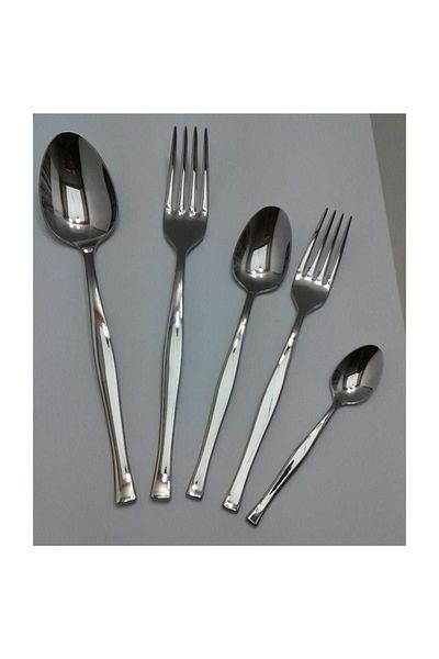 Nehir Elegant Simple 60 Piece Fork Spoon Set