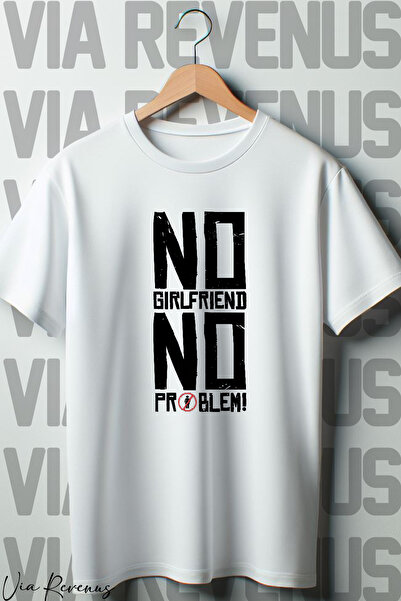 Vordevia Nema devojke, nema problema - Oversize kroj okrugla kragna T-shirt