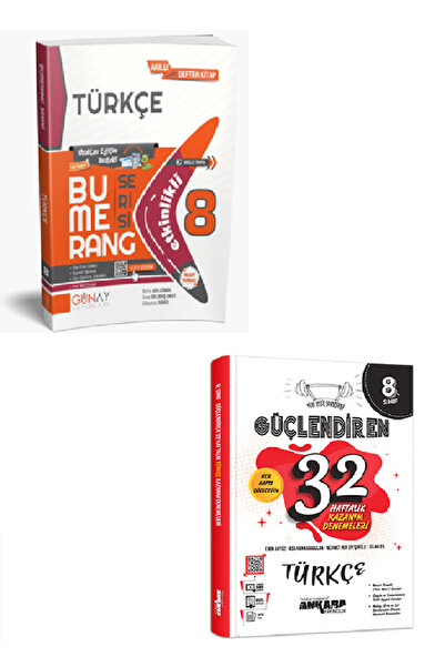8. Sınıf Bumerang Türkçe + Ankara Güçlendiren Türkçe 32 Haftalık Deneme