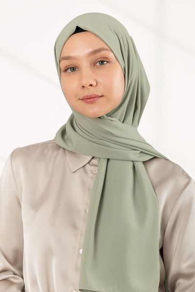 hijabchi Εισαγόμενο μετάξι Medina - Oil Green