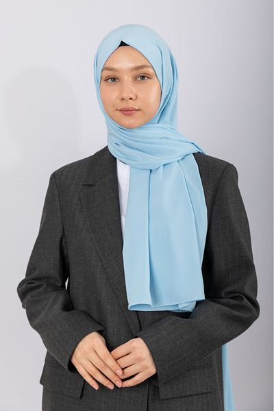 hijabchi Mătase Medina importată - Ice Blue