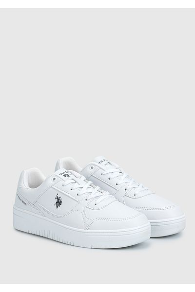 U.S. Polo Assn. White Lee Women's Sneakers