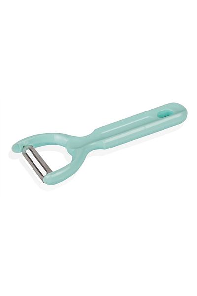 bimbambom Practical Chubby Peeler with Colorful Silicone Handle - Steel Fruit Vegetable Peeler