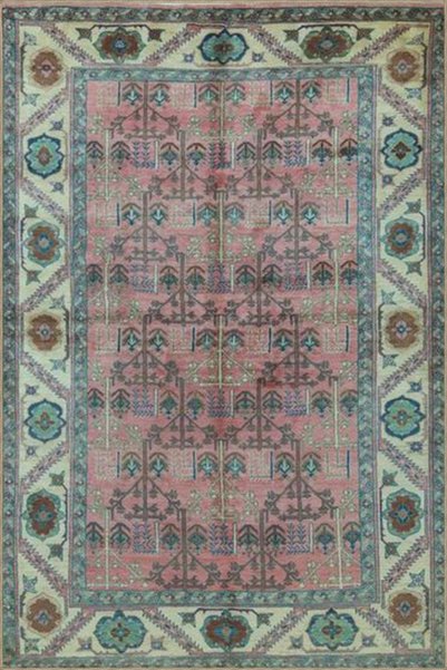 Rugs Modern Halı سجادة قاعدة منسوجة بنمط تقليدي هندسي مع حواف وسجادة قابلة لل...
