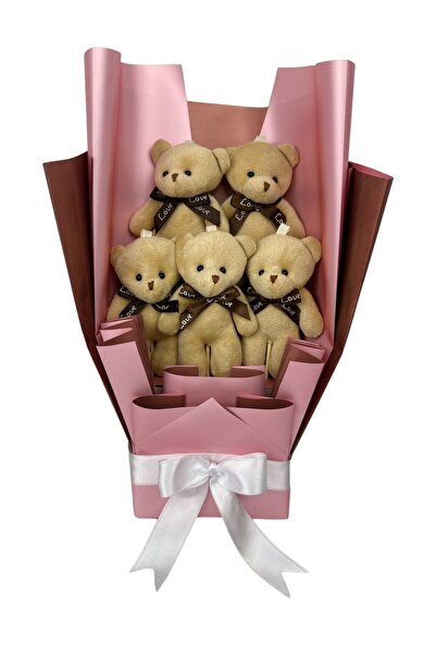 AYICIK PAZARI 5’li Sevimli Ayıcık Buketi