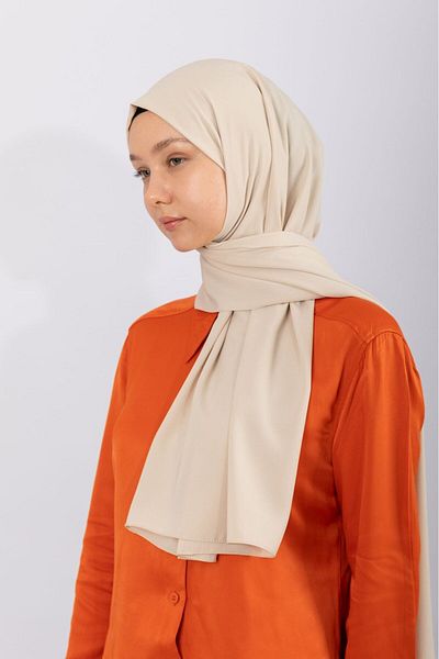 hijabchi Εισαγόμενο Medina Silk - Μπεζ