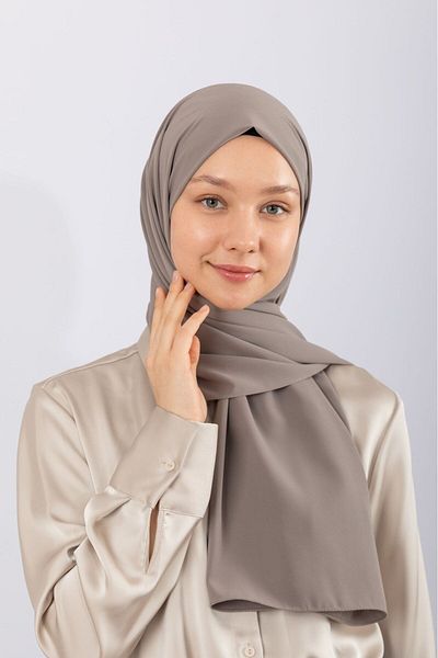 hijabchi Dark Mink Εισαγόμενο μετάξι Medina