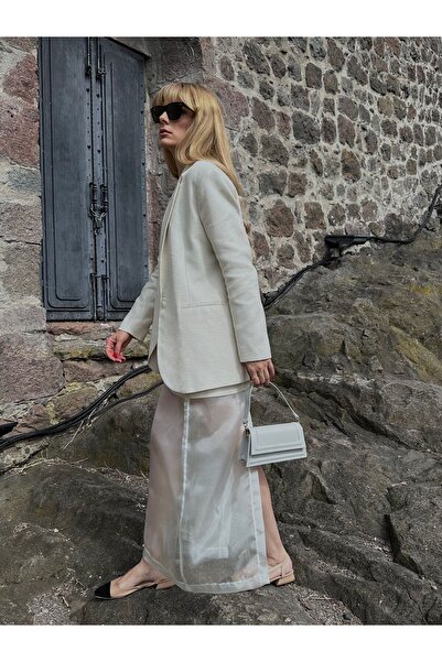 mèche atelier since 2024 Gray Poly Women's Hand and Shoulder Bag