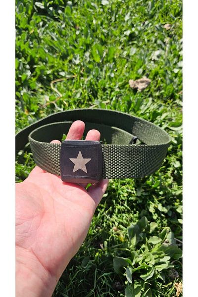 hebmeyy Star Patterned Pilastic Buckle Trouser Belt / Washable / Adjustable / Unisex