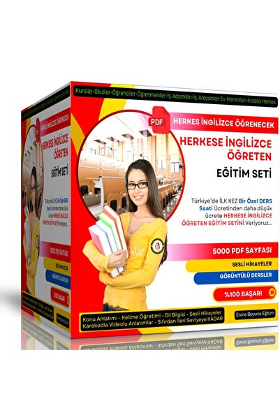 Enine Boyuna Eğitim Herkese İngilizce Öğreten Eğitim Seti  (5000 SAYFA)