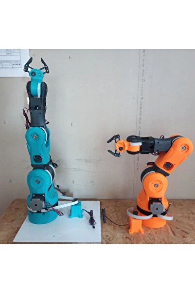 HLS 6 Eksen Robot Kol Mekanik Tam Set ( 6axis Robotic Arm )