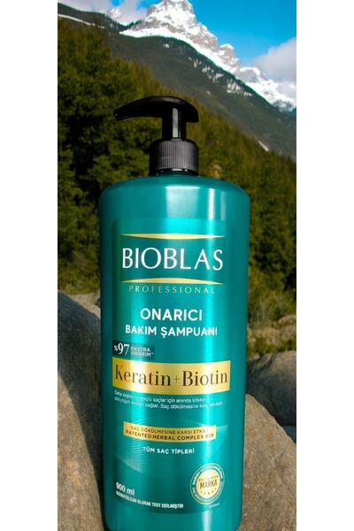 Bioblas Keratin + Biotin 900 Gr Professional Onarıcı Bakım Şampuanı % 97 Extra Onarım