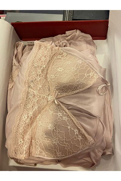 Pierre Cardin Combed Cotton Nightgown Dressing Gown Pajama Set Shorts Set 6-Piece Dowry Set