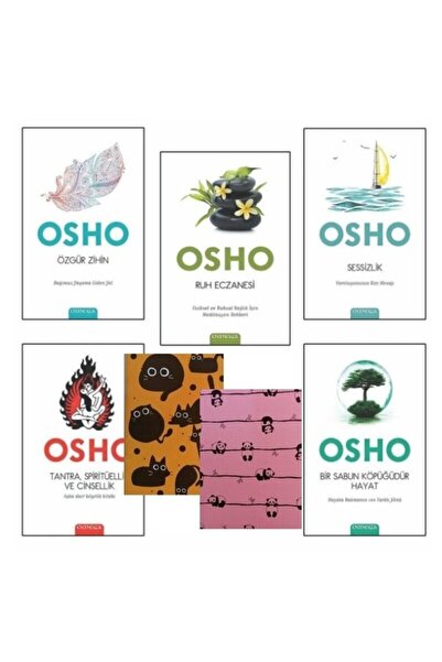 Omega Yayınları Osho - Özgür Zihin - Ruh Eczanesi - Sessizlik - Tantra Spiritüellik Ve Cinsellik -Defter HEDİYE