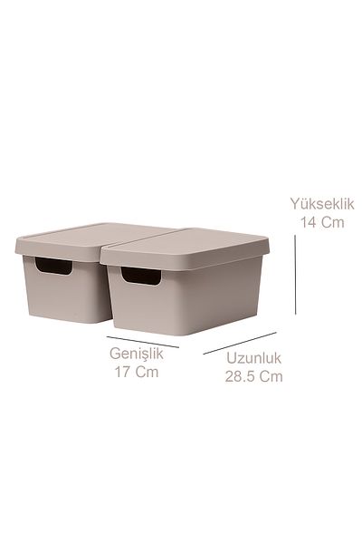KORUCA 3.6 Liter Multi-Purpose 2-Piece Organizer Storage Container