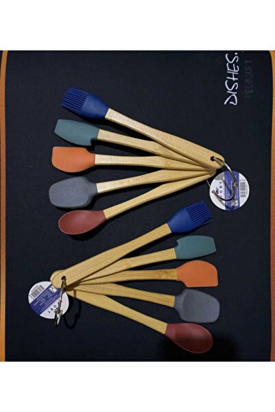 IVORY efulimmm IVORY 5 Li Mini Bambu Spatula Seti / Renkli