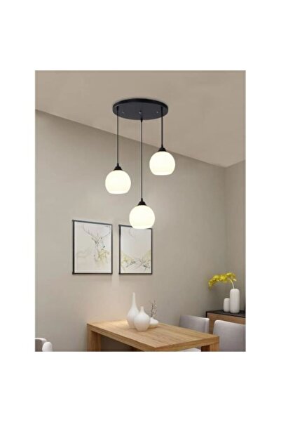 RİOLİGHT RETRO,RUSTİK,VİNGATE OPAL CAMLI 3XE27 DUYLU METAL GÖVDE SARKIT AVİZE...