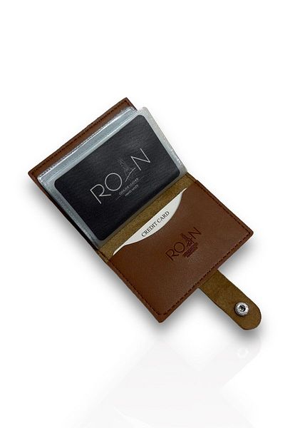 Roan Vegan Transparent Card Holder & Wallet Δερμάτινη εμφάνιση Εγχώριας παραγωγής 10 τμχ με διάφανες και τσέπες για κάρτες!