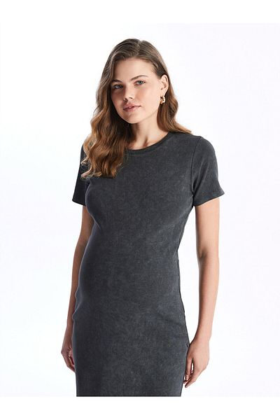 LC Waikiki Φόρεμα LCW Maternity Bodycon - Crew Neck, κοντό μανίκι