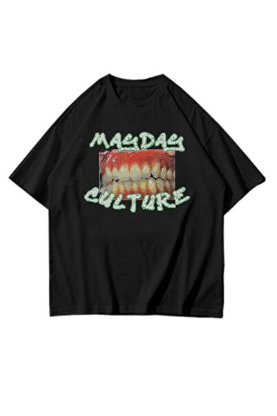 MAYDAY CULTURE Μπλουζάκι Unisex Oversize DTF Printed