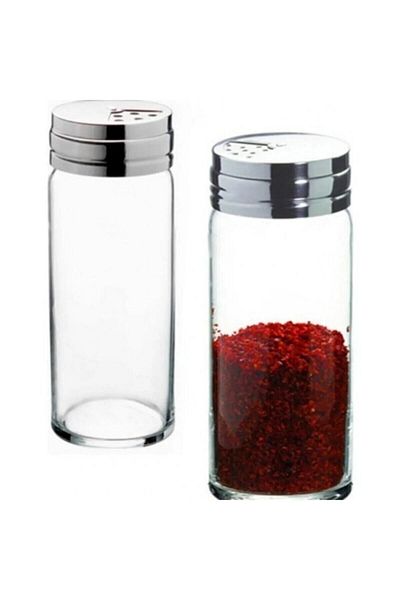 Paşabahçe Set of 4 with Metal Lid (salt bowl-pepper bowl-spice bowl) 240 Cc (43890)