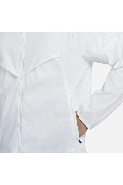 Nike Чоловіча куртка Nike Windrunner - біла, компактна, на повній блискавці, відновлювана куртка для бігу