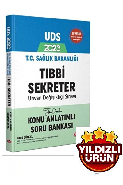 Data Yayınları Data 2023 Uds Sağlık Bakanlığı Tıbbi Sekreter Konu Anlatımlı S...