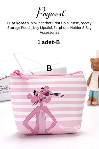 PEYWEST Zippered Korean Mini Coin Purse - 12cmx10cm