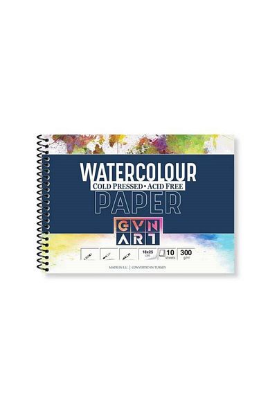 Art & Art Gvn Art 300 gr Water Color Notebook - 18x25 cm, 10 Yp