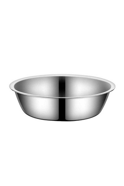 Floria Pet Cat and Dog Food Steel Bowl - Set of 2 (for 1 in 1)