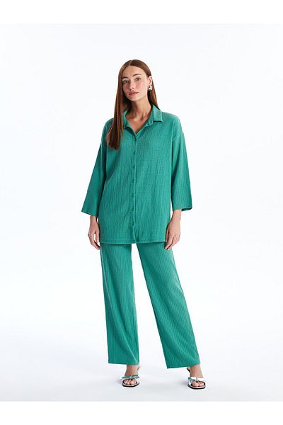 LC Waikiki Γυναικείο πουκάμισο LCW Oversize - ίσια εφαρμογή