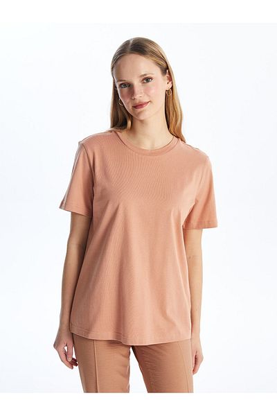 LC Waikiki LCW Women's T-Shirt - Crew Neck, Solid Cut, Short Sleeve
