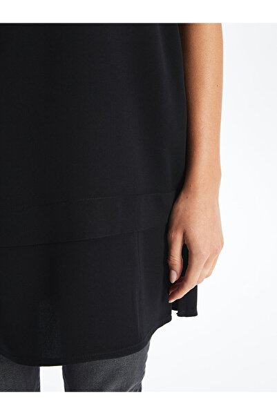 LC Waikiki LCW dámská hladká tunika s výstřihem