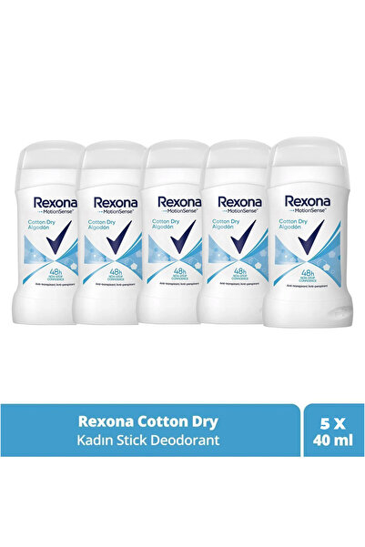 Rexona Kadın Stick Deodorant Cotton Dry 40 ml x5