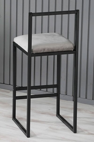 Armadeko Nordic Bar Sandalyesi Bar Taburesi Siyah Metal Mutfak Sandalyesi Ote...