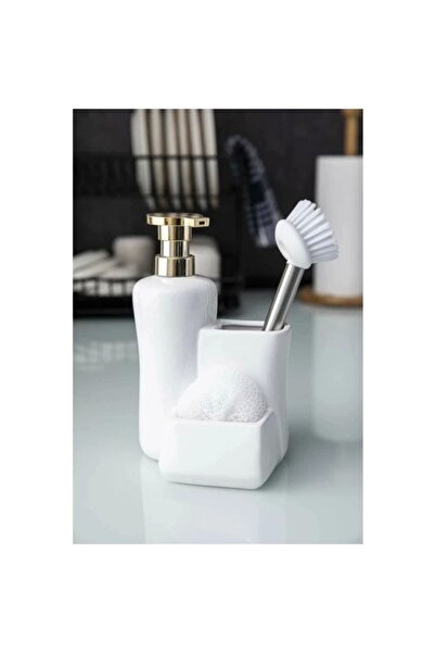 AROW Soft Porselen Mutfak Seti Sabunluk